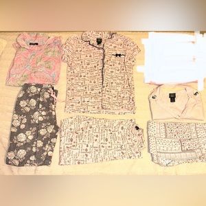 Pajama bundle including Ralph, Lauren, and Laura Ashley
